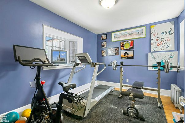 Fitness Equipment, Interior, Wood Texture Flooring