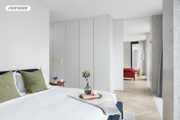 Bedroom, Interior, Wood Texture Flooring