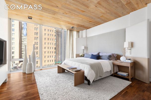 Bedroom, Interior, Wooden Ceilings, Wood Texture Flooring
