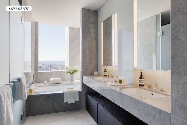 Bathroom, Dual Sink Vanities, Interior, Recessed Lighting