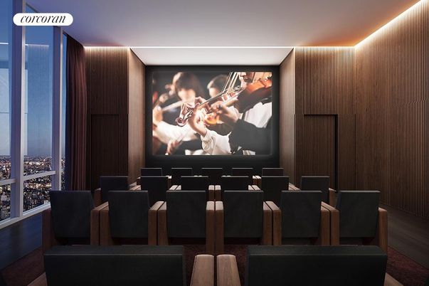 Interior, Projection Screen, Theatre Room