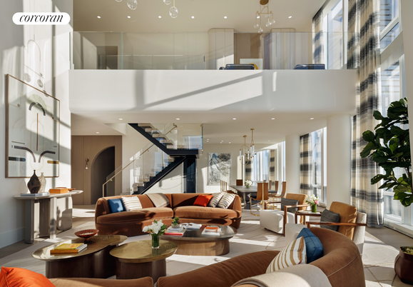 Dining room, Interior, Living room, Pendant Lights, Recessed Lighting