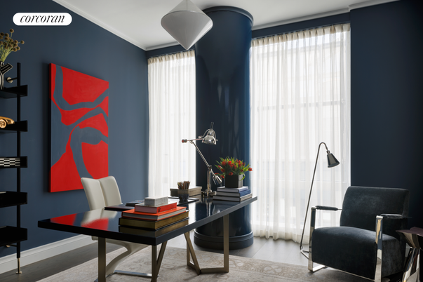 Home Office, Interior, Wood Texture Flooring