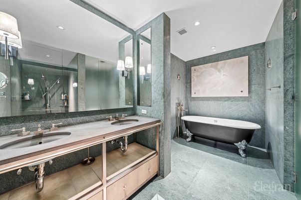 Bathroom, Dual Sink Vanities, Free Standing Baths, Glass Shower, Interior, Recessed Lighting