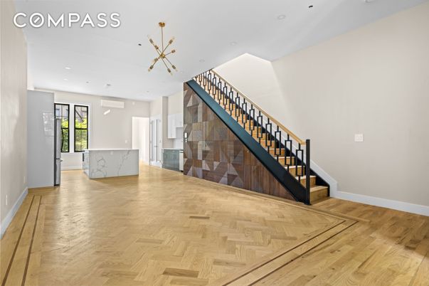 Interior, Pendant Lights, Recessed Lighting, Wood Texture Flooring