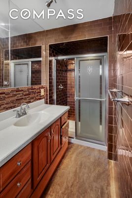 Bathroom, Glass Shower, Interior, Stone Walls