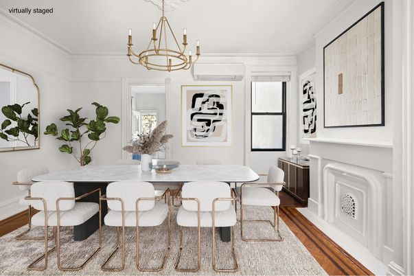 Chandelier, Dining room, Fireplace, Interior, Wood Texture Flooring