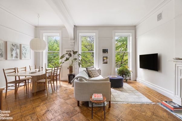Dining room, Interior, Living room, Pendant Lights, Wood Texture Flooring