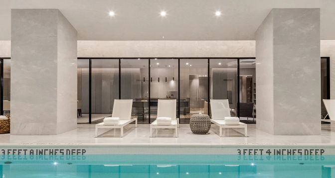 Interior, Pool, Recessed Lighting