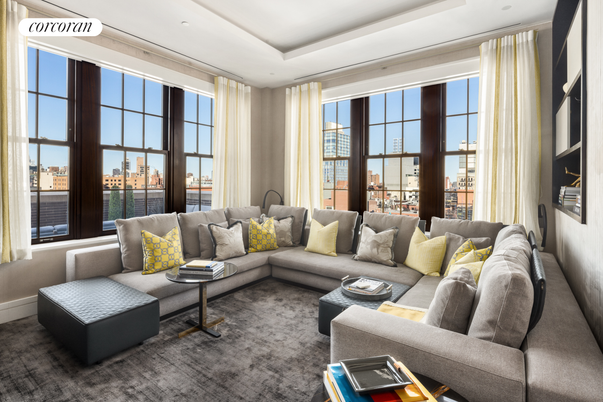 Interior, Living room, Recessed Lighting