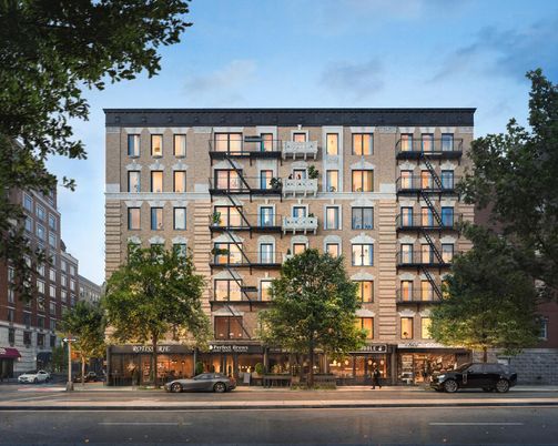 Exterior, Facade, Condo Building
