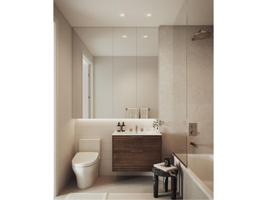 Bathroom, Glass Shower, Interior