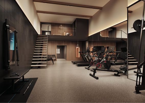 Fitness Equipment, Gym, Interior