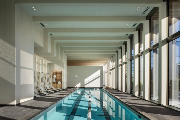 Interior, Pool, Recessed Lighting