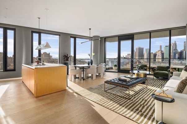 Dining room, Interior, Living room, Pendant Lights, Wood Texture Flooring