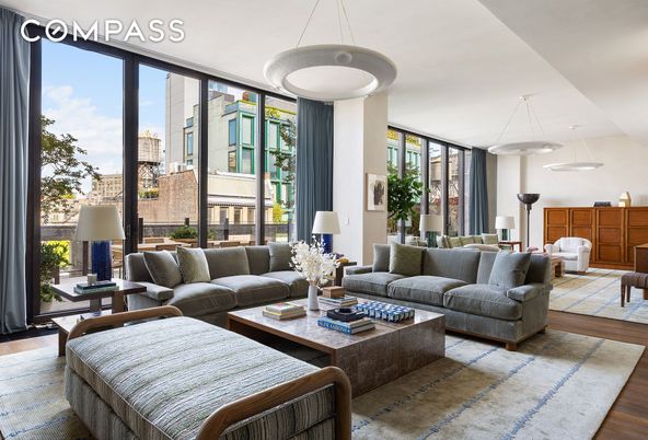 Interior, Living room, Pendant Lights, Wood Texture Flooring