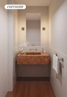 Bathroom, Interior, Wood Texture Flooring