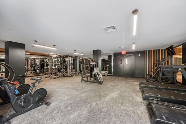 Fitness Equipment, Gym, Interior, Recessed Lighting