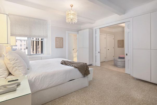 Bedroom, Chandelier, Interior