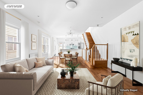 Dining room, Interior, Kitchen, Living room, Pendant Lights, Recessed Lighting, Wood Texture Flooring