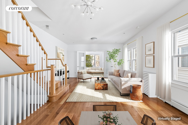 Interior, Living room, Pendant Lights, Wood Texture Flooring