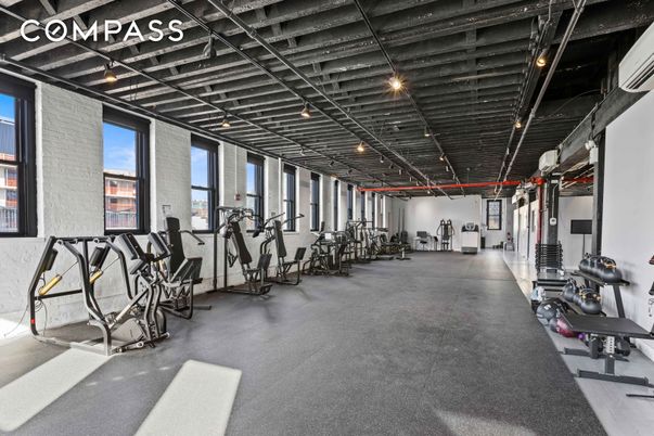 Fitness Equipment, Gym, Interior, Recessed Lighting