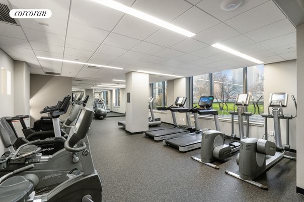 Fitness Equipment, Gym, Interior, Recessed Lighting