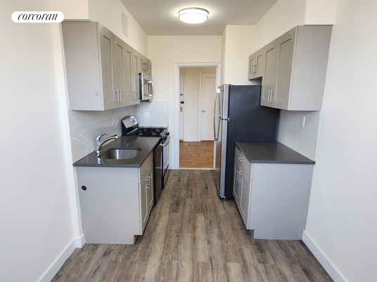 Interior, Kitchen, Wood Texture Flooring