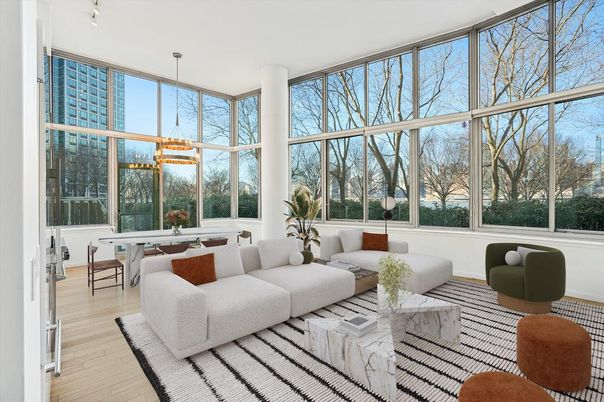 Dining room, Interior, Living room, Pendant Lights, Sun Room, Wood Texture Flooring