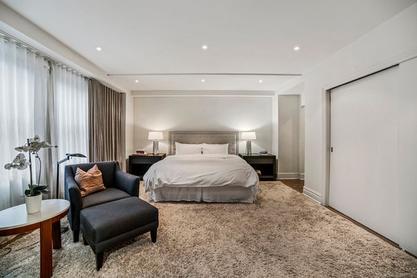 Bedroom, Interior, Recessed Lighting