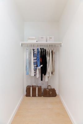 Interior, Walk-in Closets, Wood Texture Flooring