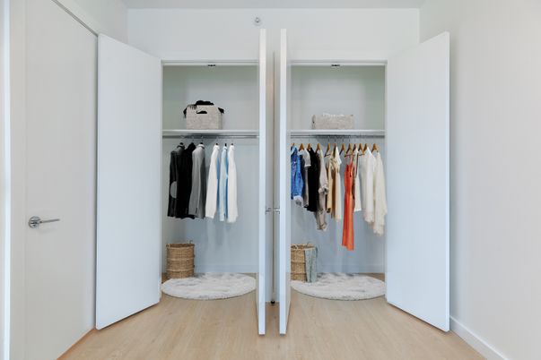 Interior, Walk-in Closets, Wood Texture Flooring