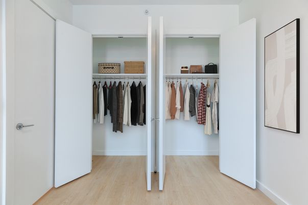 Interior, Walk-in Closets, Wood Texture Flooring