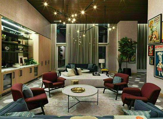 Interior, Living room, Pendant Lights