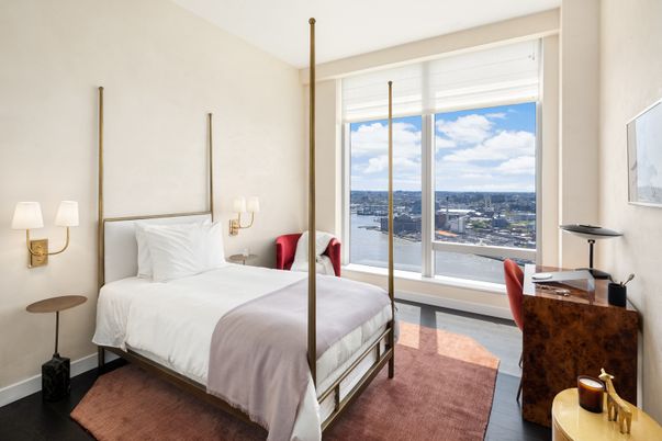 Bedroom, Interior, Water, Wood Texture Flooring