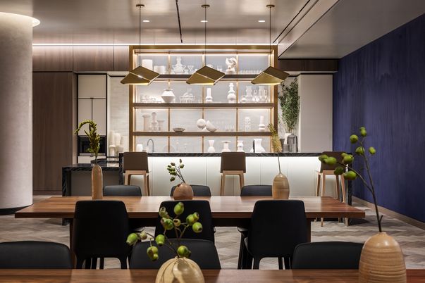Dining room, Interior, Pendant Lights, Recessed Lighting