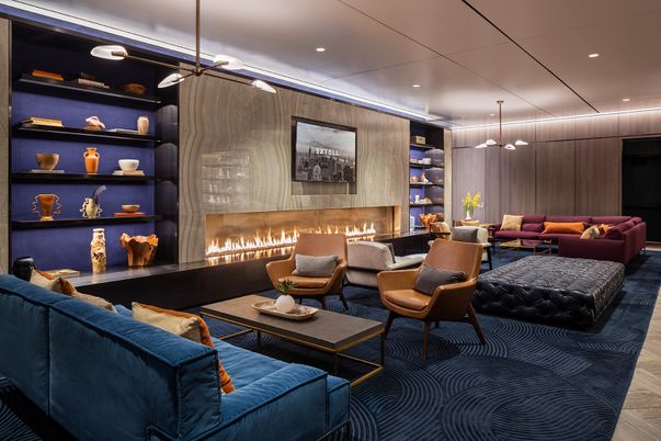 Fireplace, Interior, Living room, Pendant Lights, Recessed Lighting