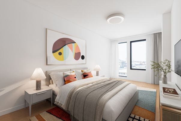 Bedroom, Interior, Wood Texture Flooring