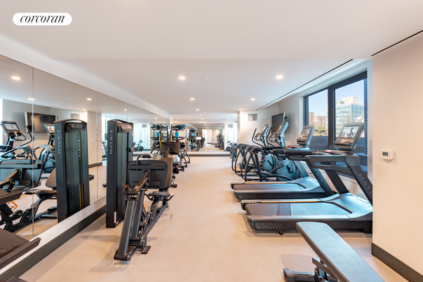 Fitness Equipment, Gym, Interior, Recessed Lighting
