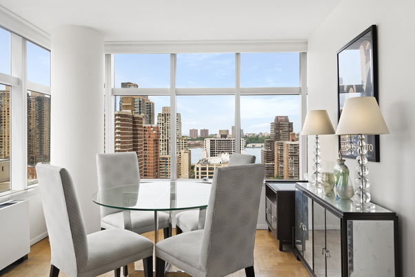 Dining room, Interior, Water, Wood Texture Flooring, Skyline