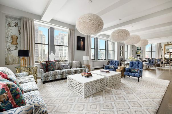 Interior, Living room, Pendant Lights, Wood Texture Flooring