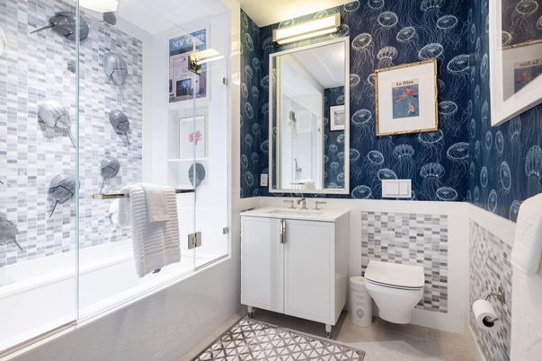 Bathroom, Glass Shower, Interior