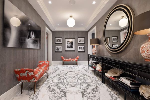 Interior, Living room, Marble, Recessed Lighting