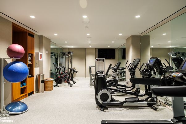 Fitness Equipment, Gym, Interior, Recessed Lighting