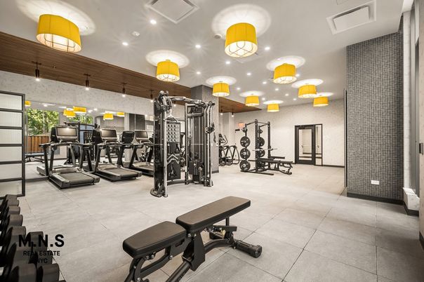 Fitness Equipment, Gym, Interior, Recessed Lighting