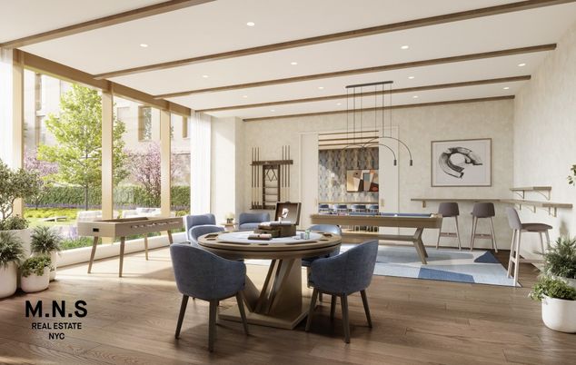 Dining room, Game Room, Interior, Pendant Lights, Recessed Lighting, Wood Texture Flooring