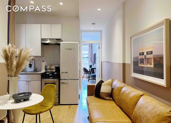 Dining room, Interior, Kitchen, Recessed Lighting, Stainless Steel Appliances, Wood Texture Flooring