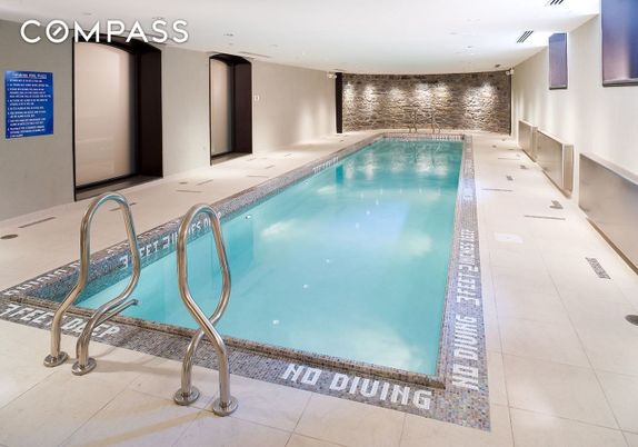 Interior, Pool, Recessed Lighting, Stone Walls
