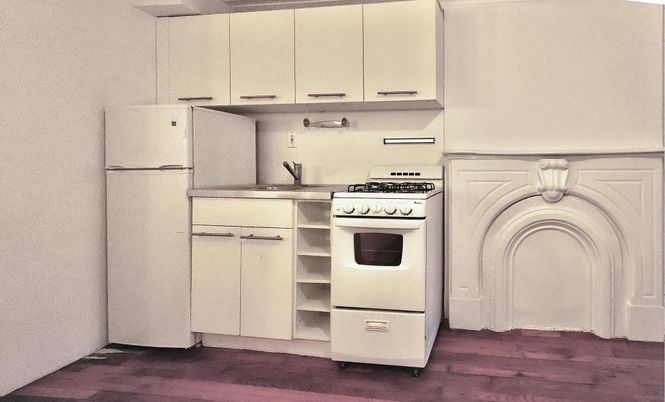 Interior, Kitchen, Wood Texture Flooring