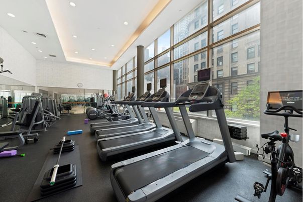 Fitness Equipment, Gym, Interior, Recessed Lighting